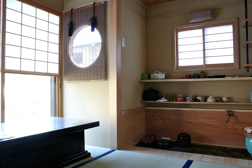 冬の茶室